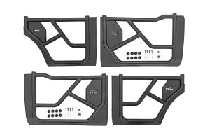 Ford Bronco Tubular Doors - Rough Country - Steel Tube Doors - Black - '21-'25